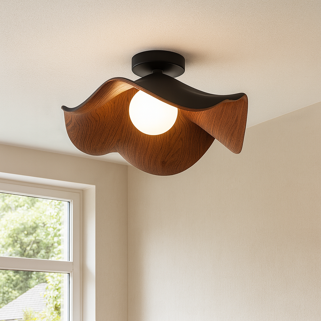 Lampa sufitowa w kształcie kwiatu Rusola