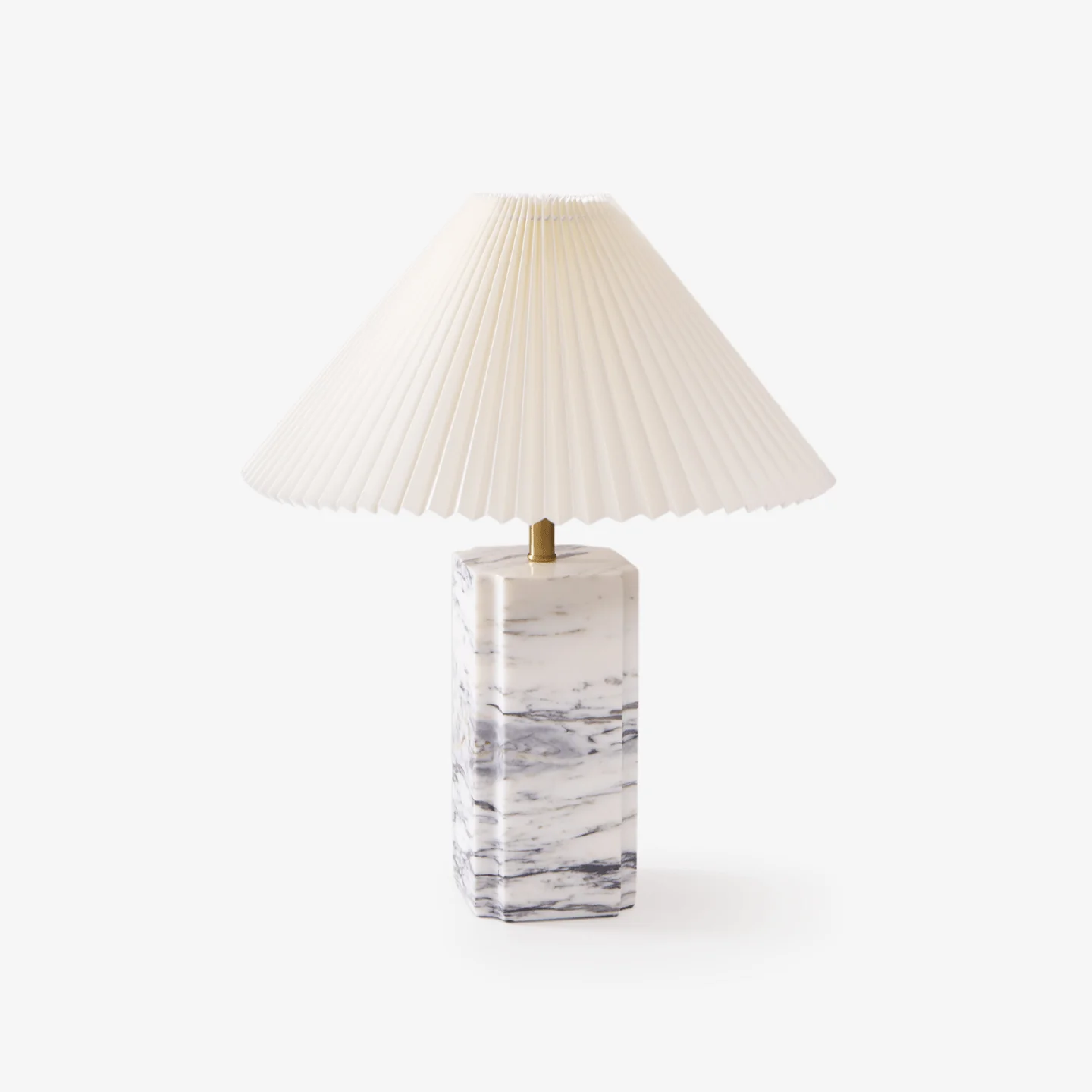 Marmurowa lampa stołowa Rica