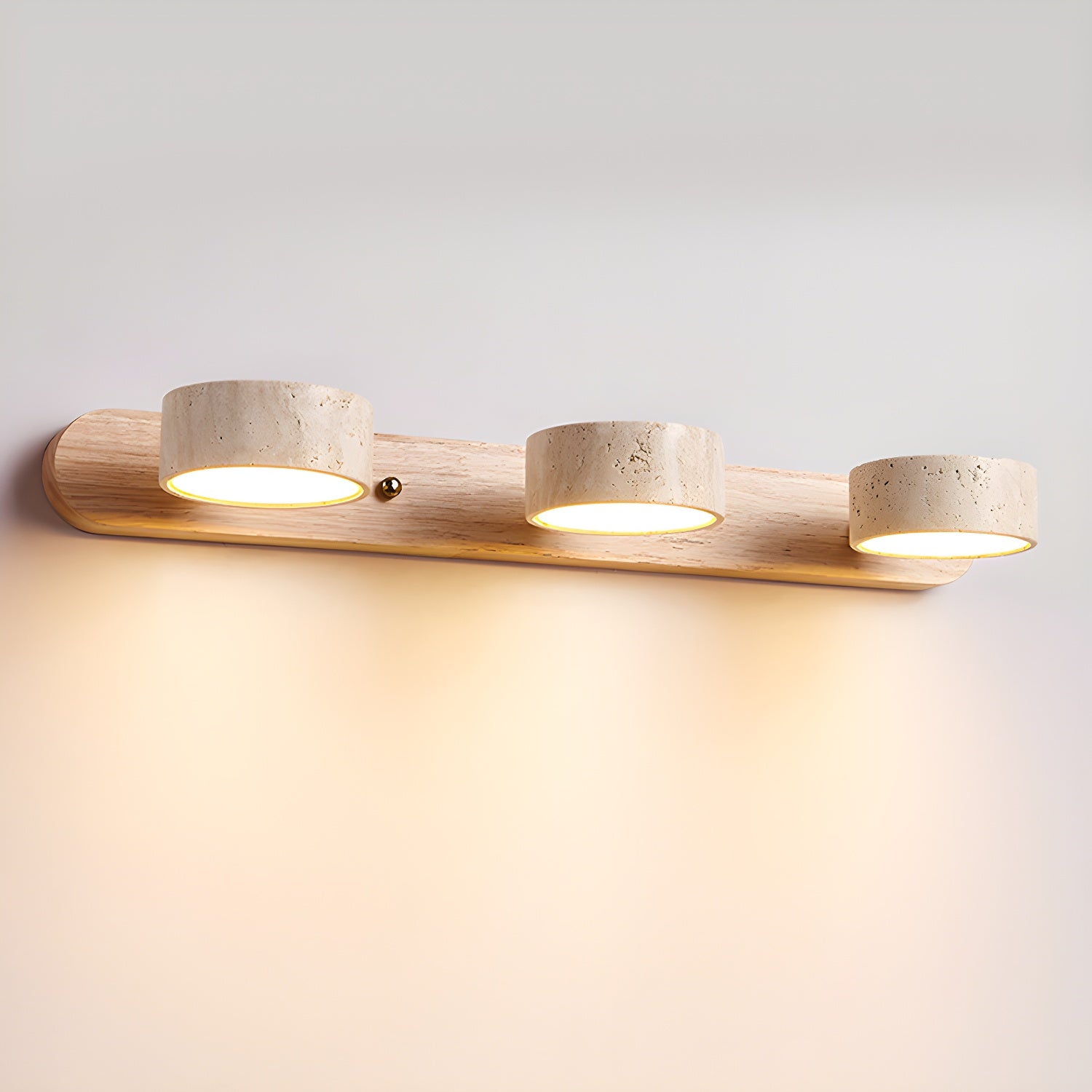 Lampa ścienna trawertyn
