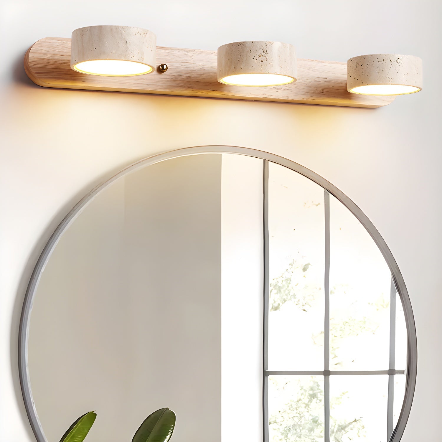 Lampa ścienna trawertyn