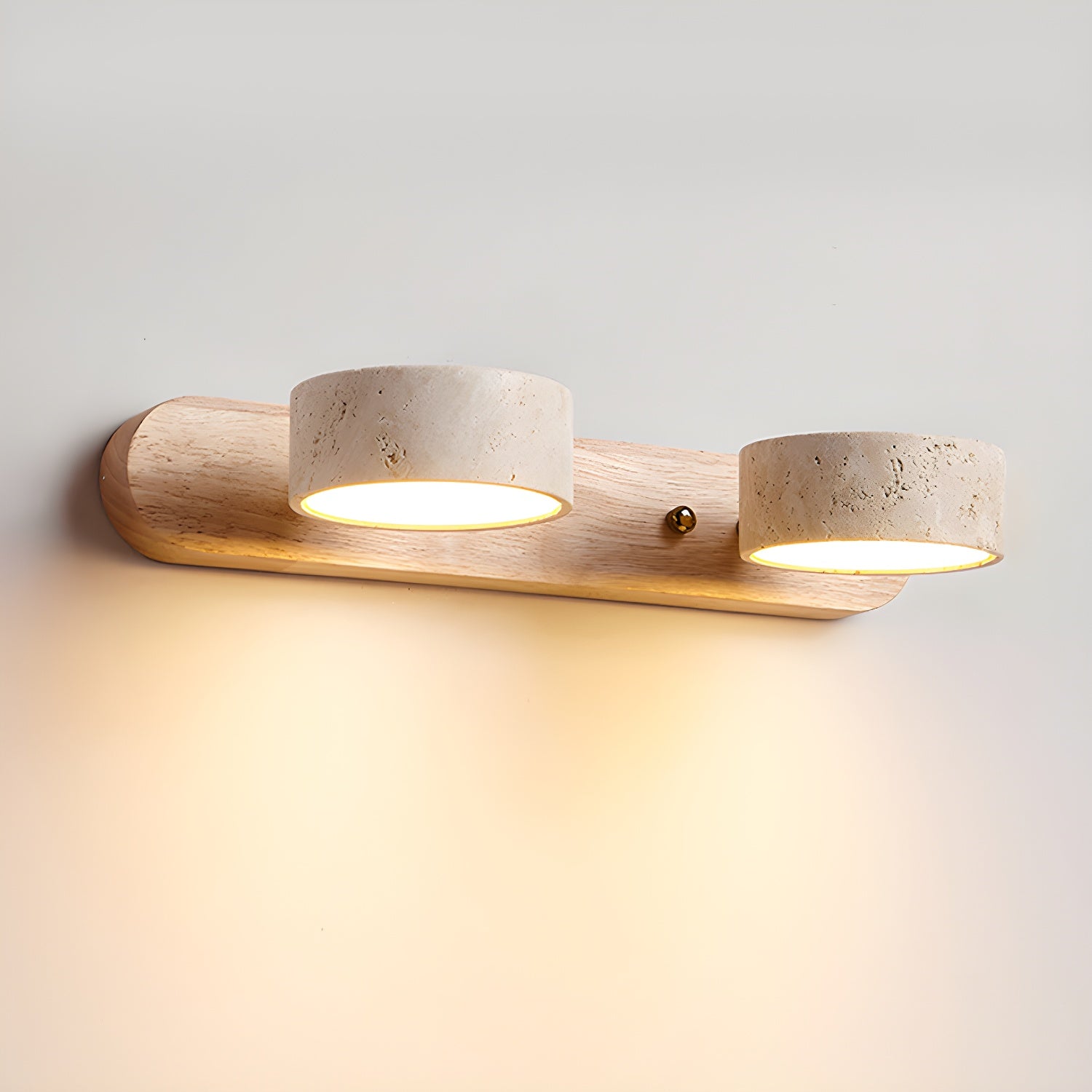 Lampa ścienna trawertyn