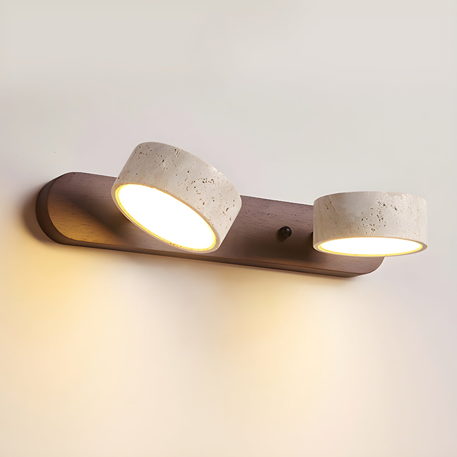 Lampa ścienna trawertyn