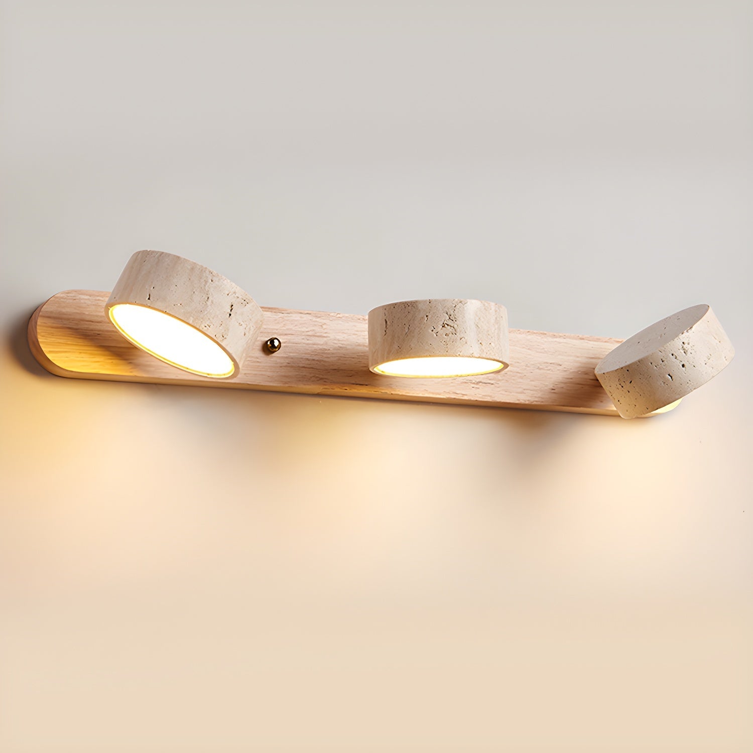 Lampa ścienna trawertyn