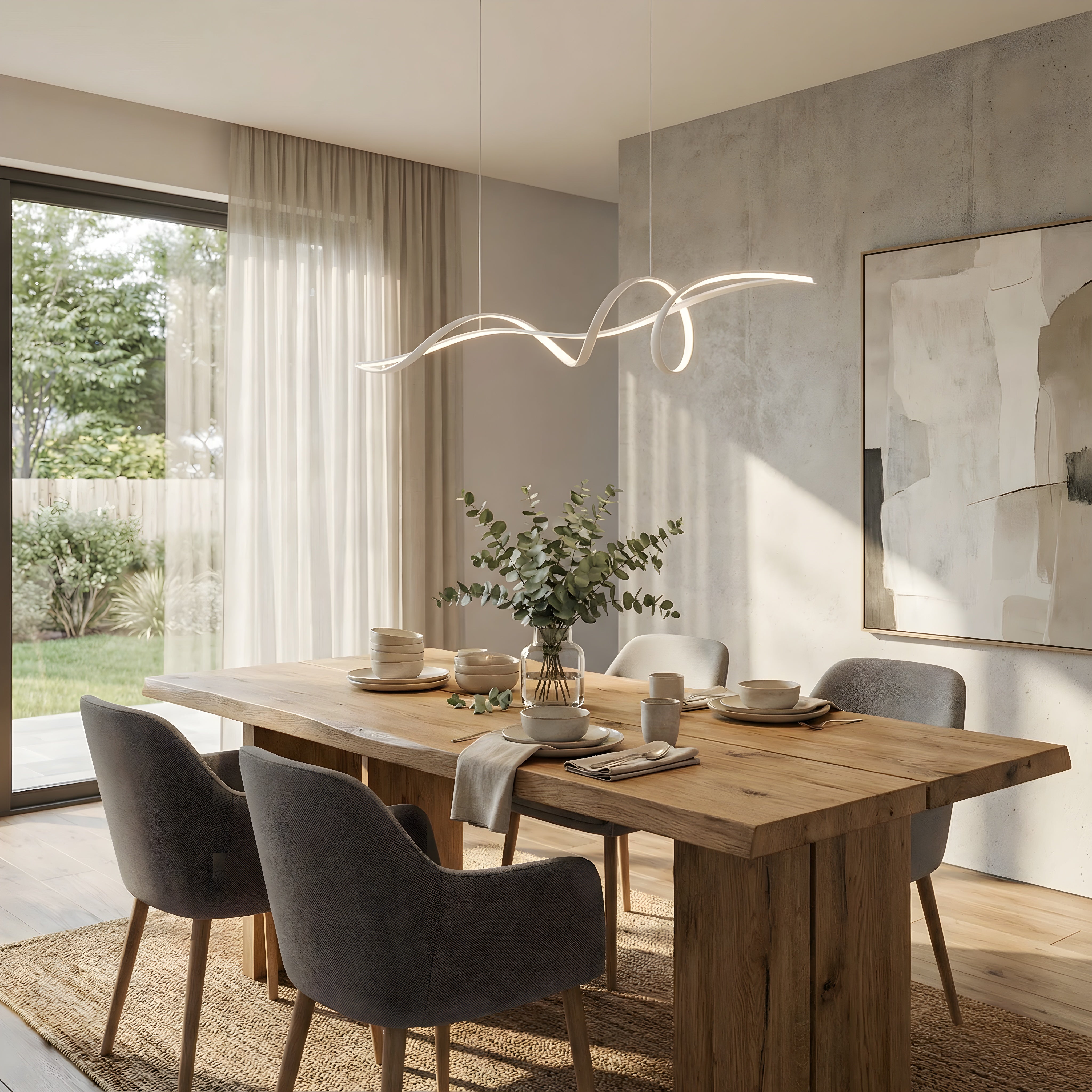 Minimalistyczny żyrandol Kyra