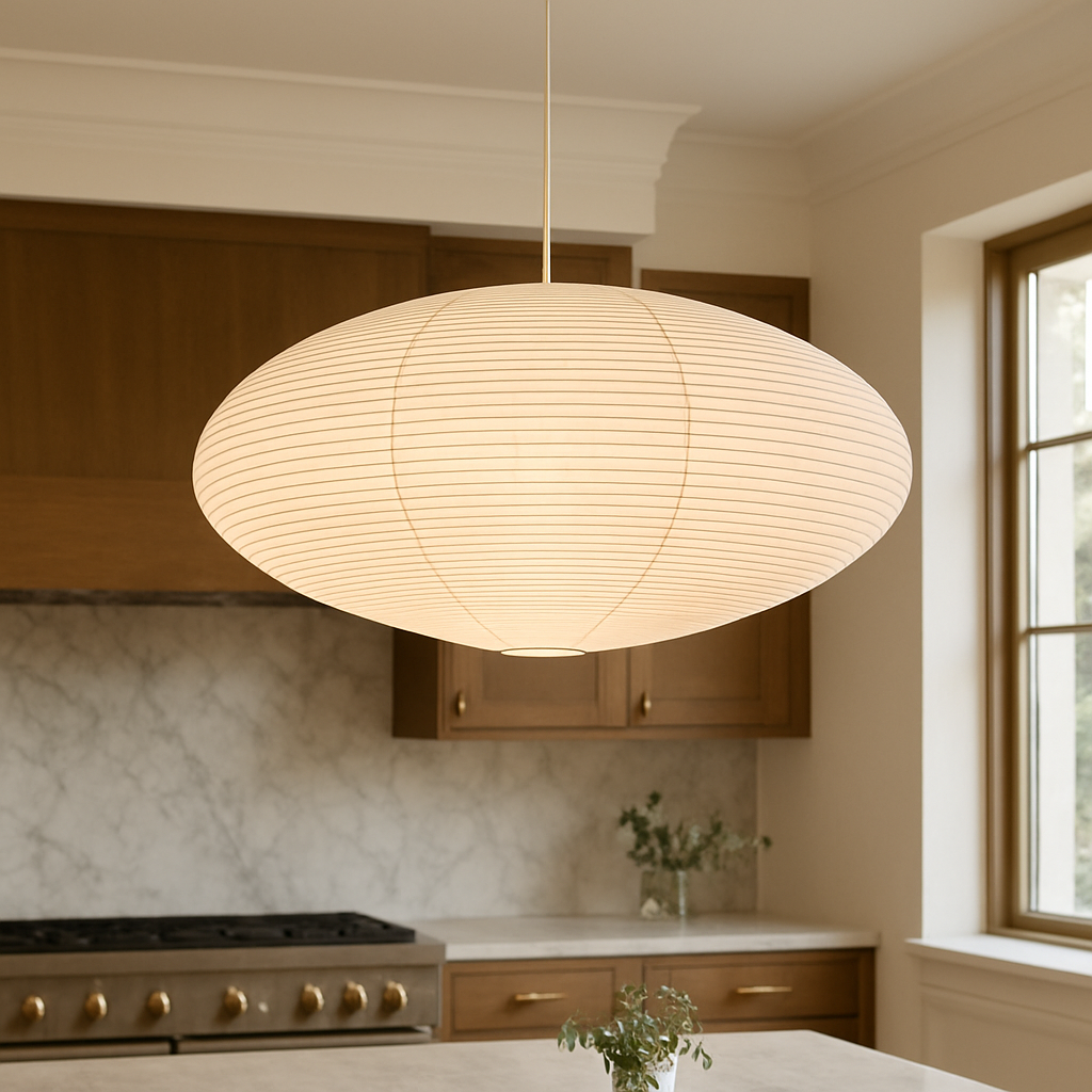 Papierowa lampa wisząca Wabi