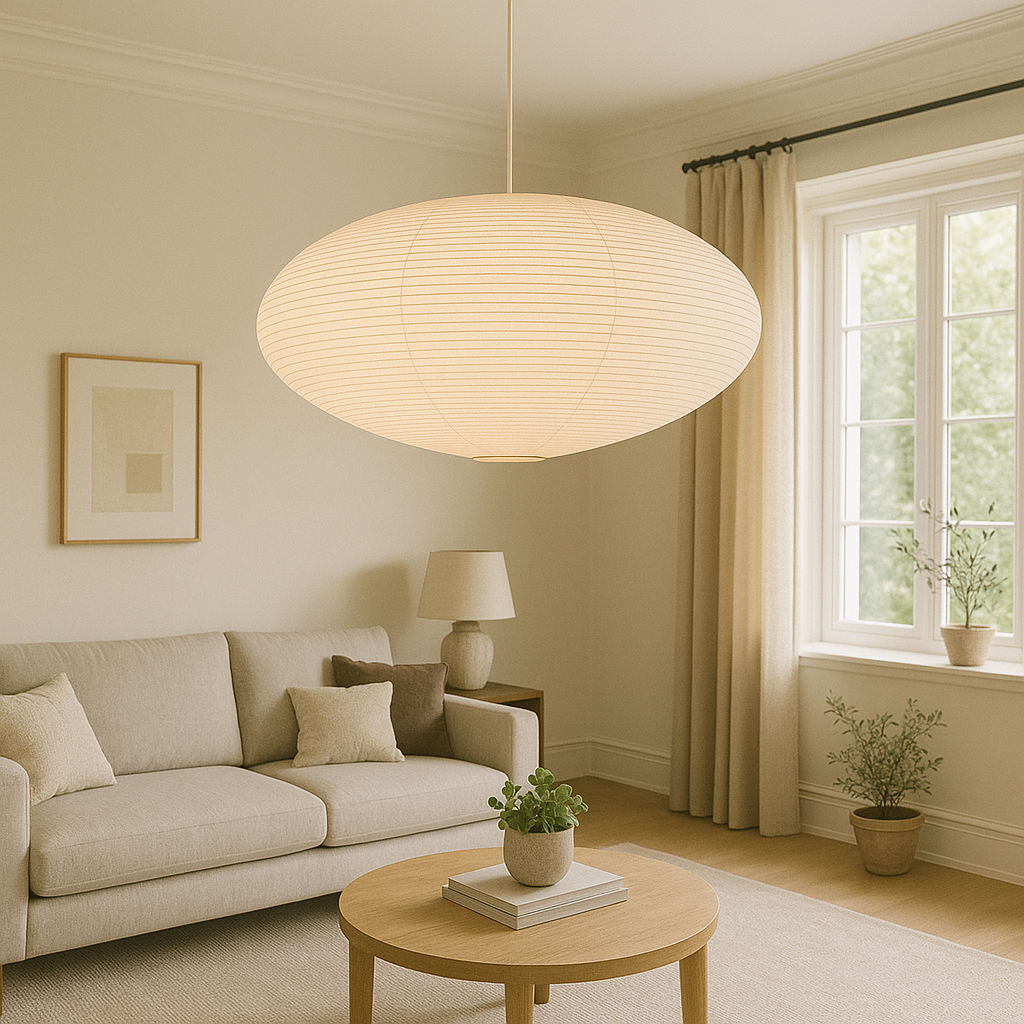 Papierowa lampa wisząca Wabi