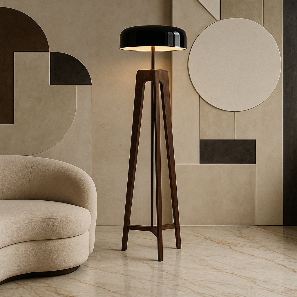 Lampa podłogowa w stylu skandynawskim