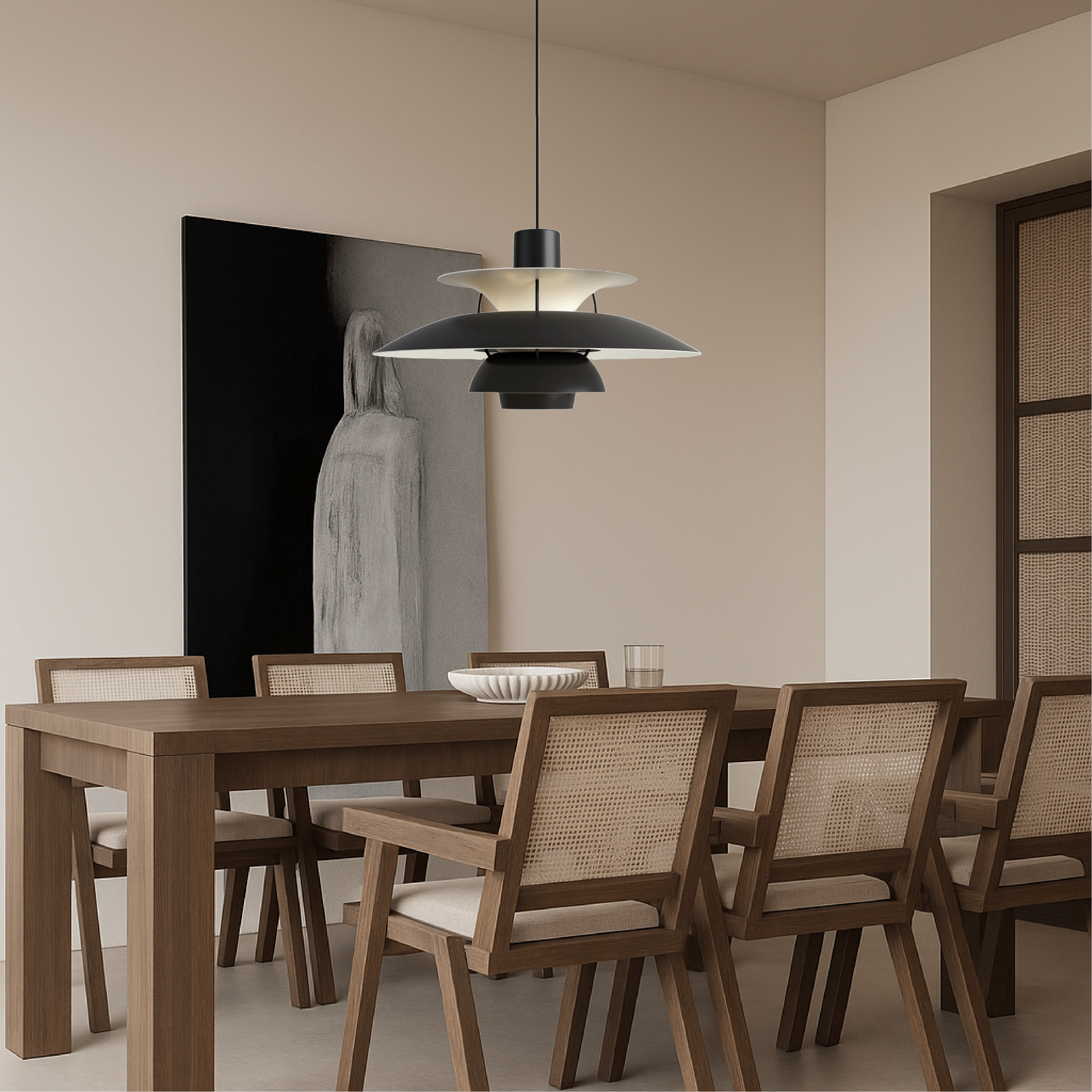 Wielowarstwowa duńska lampa wisząca