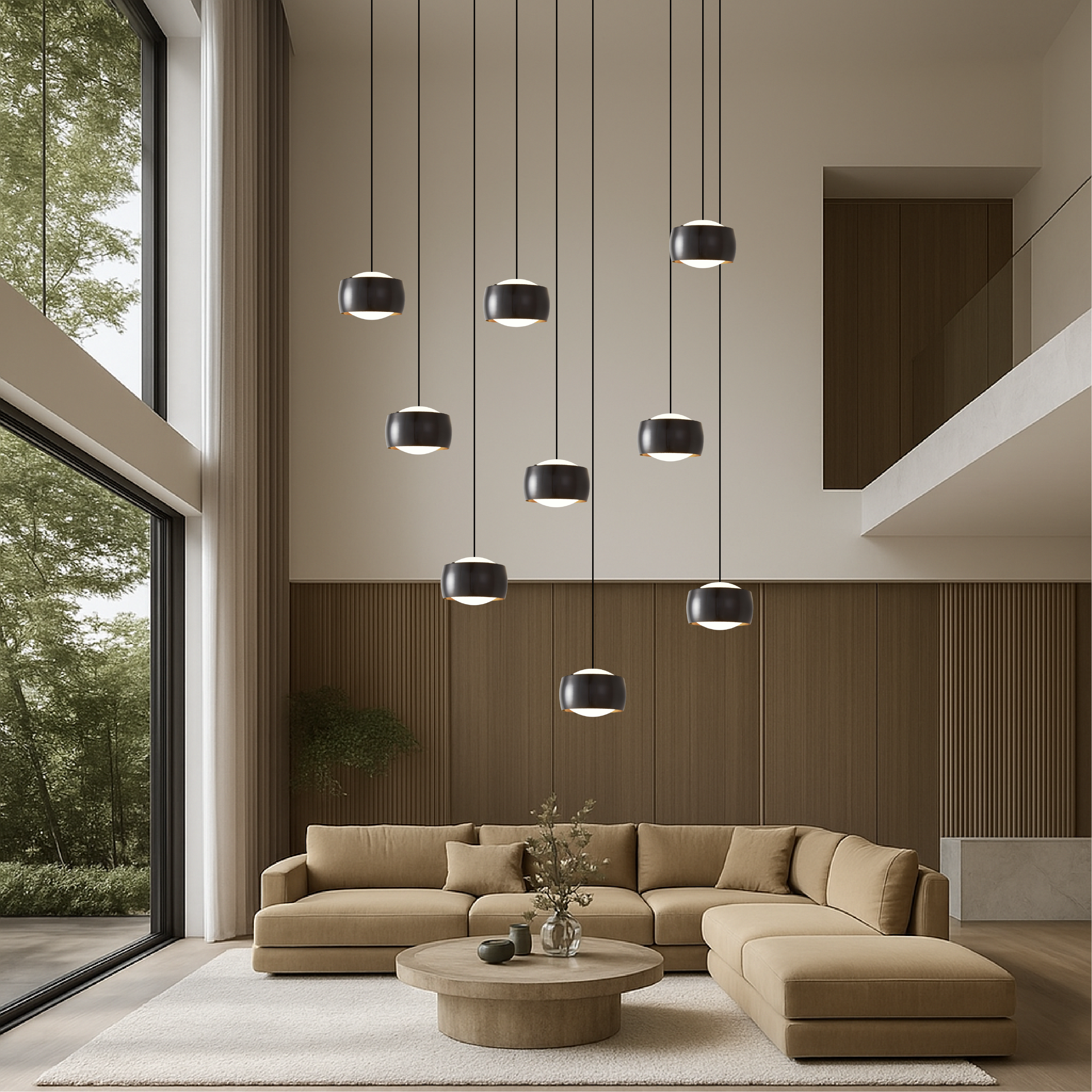 Żyrandol schodowy Nordic LED