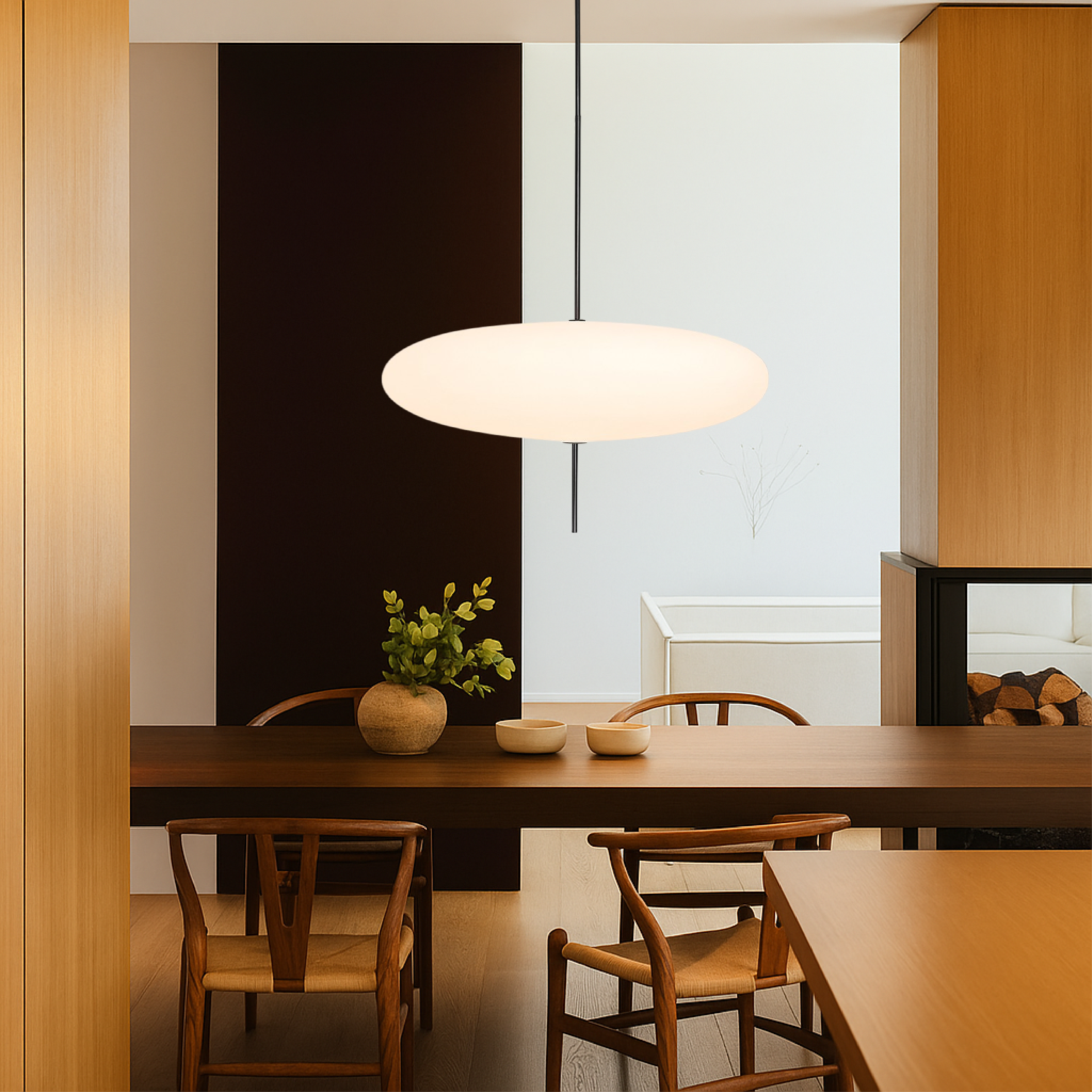 Duńska lampa wisząca Bauhaus
