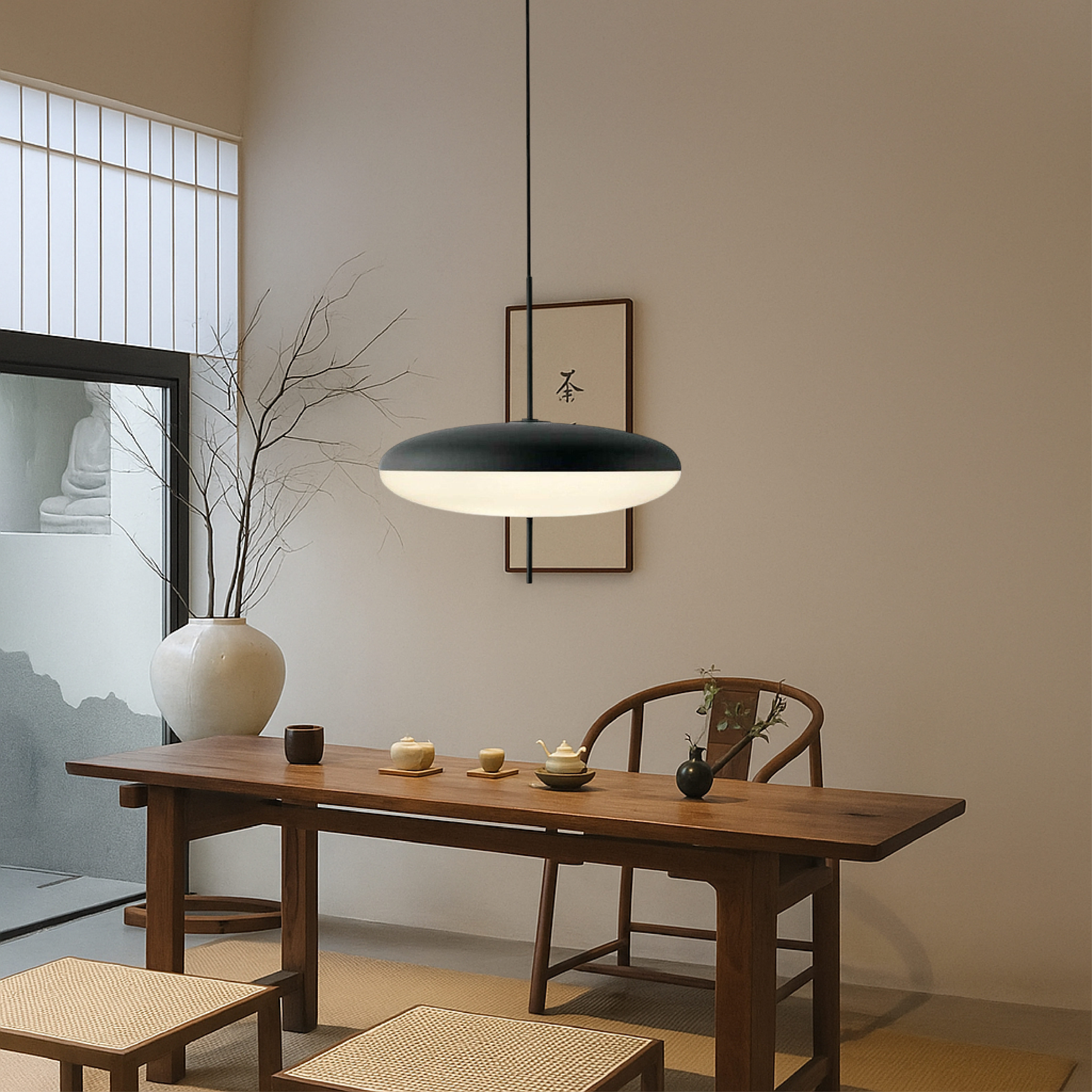 Duńska lampa wisząca Bauhaus