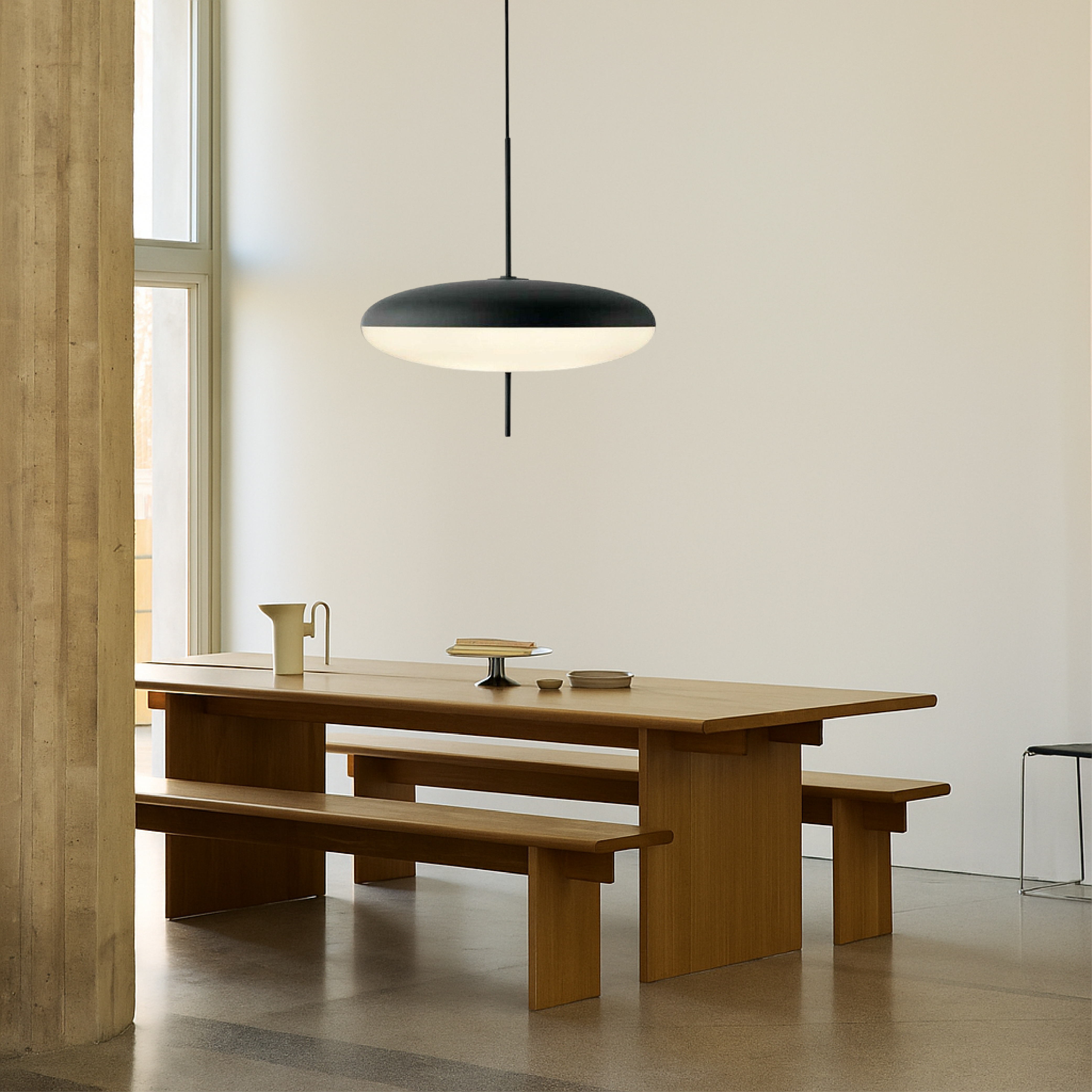 Duńska lampa wisząca Bauhaus