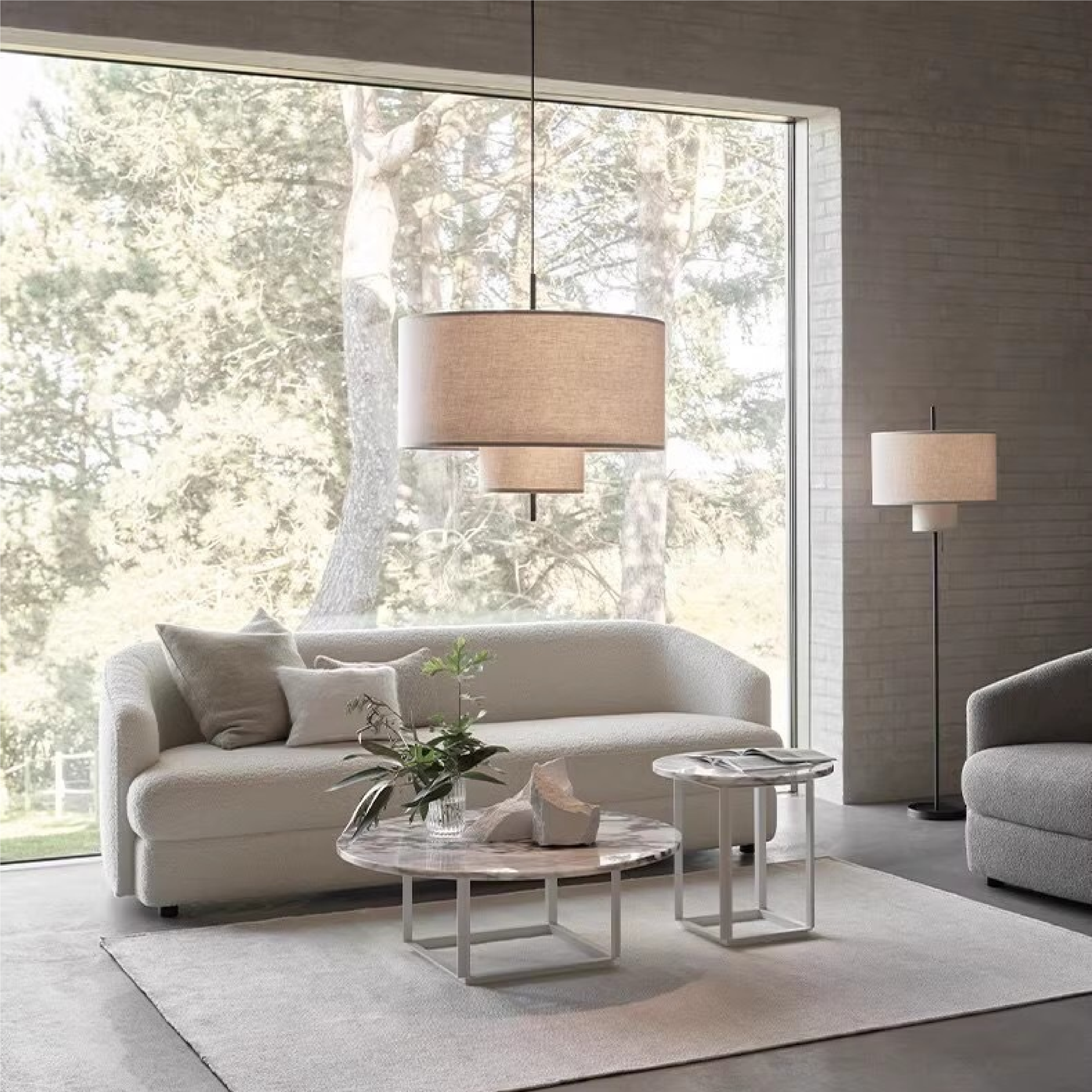 Jedwabna lampa wisząca Yurina