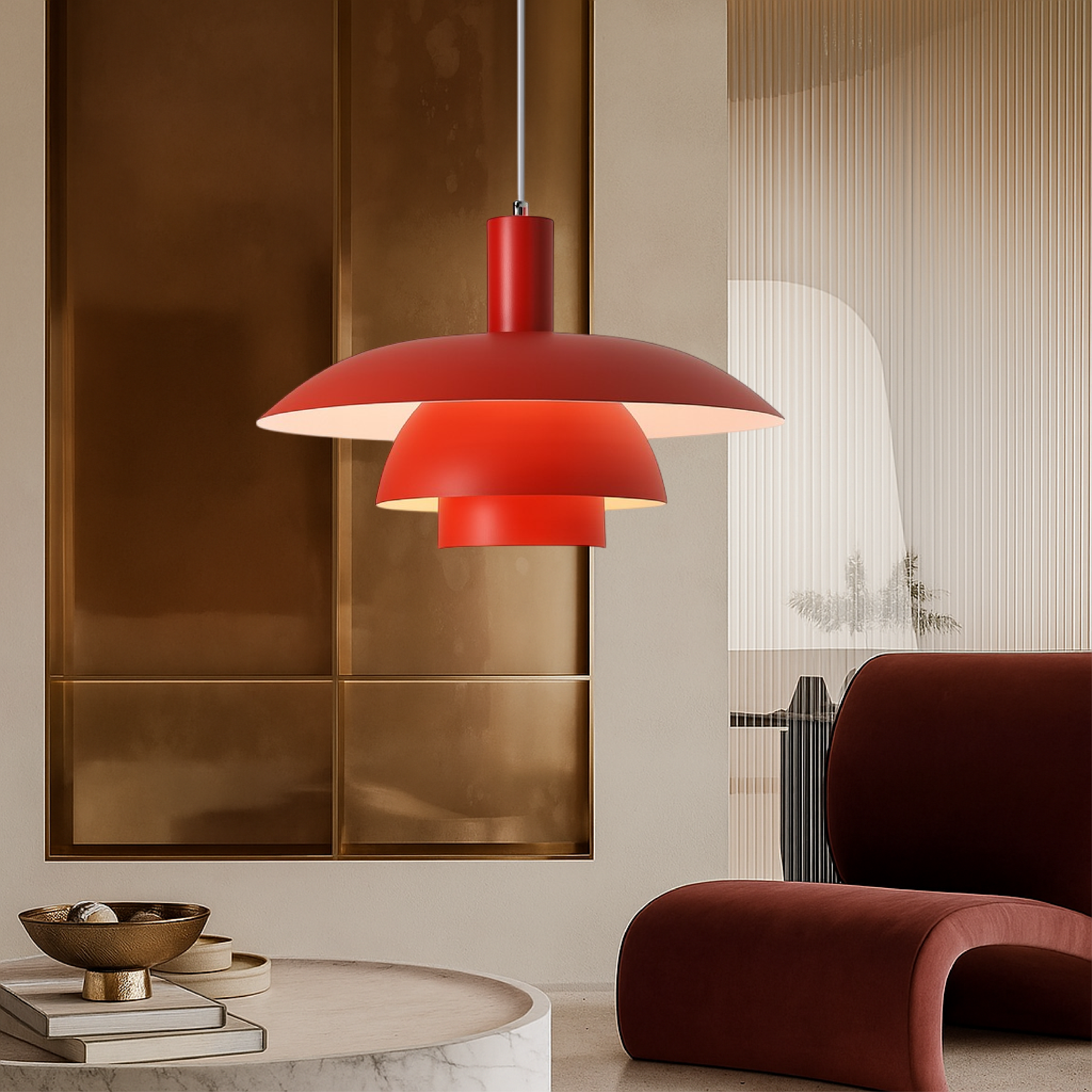 Lampa wisząca Irda w duńskim stylu