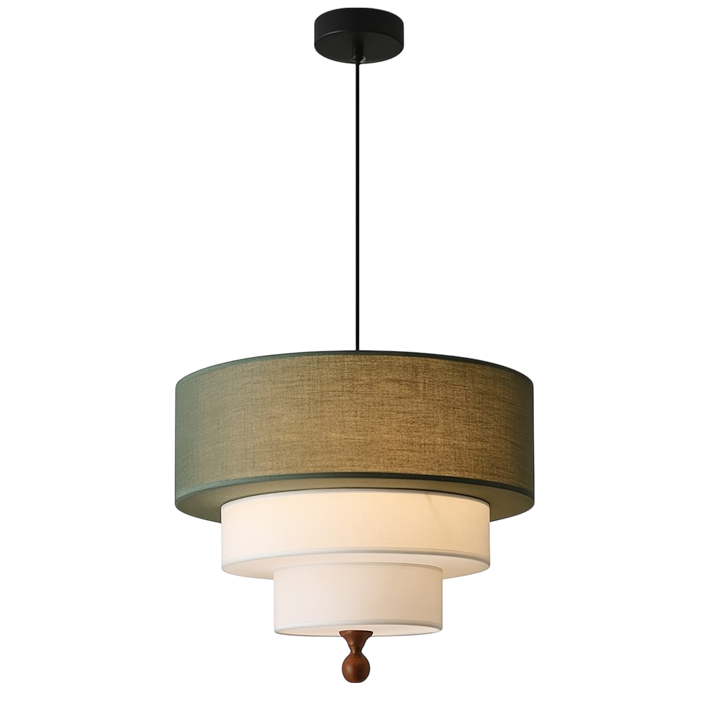 Lampy wiszące z jedwabiu i bawełny