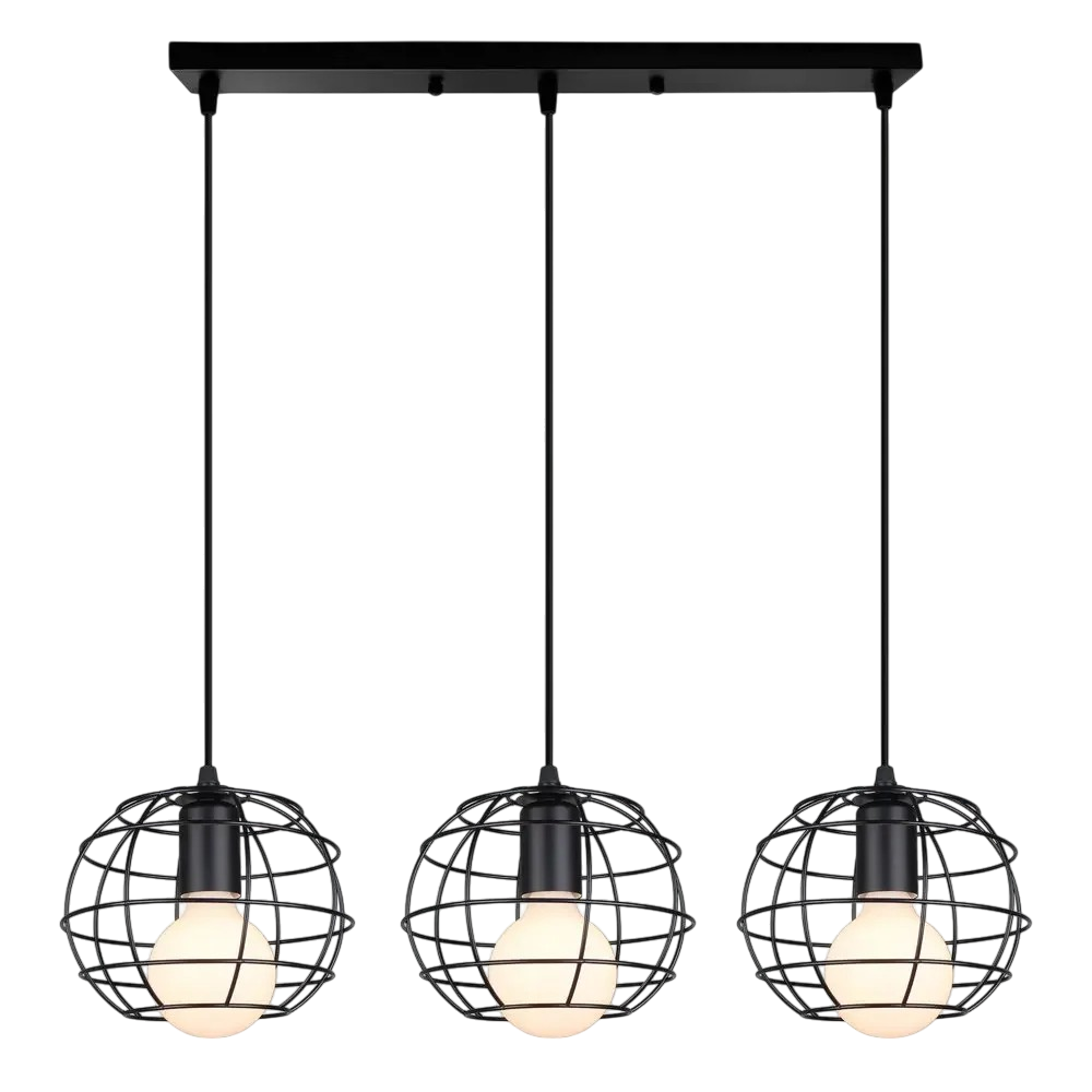 Lampa wisząca z 3 głowicami do stołu jadalnego Nuo