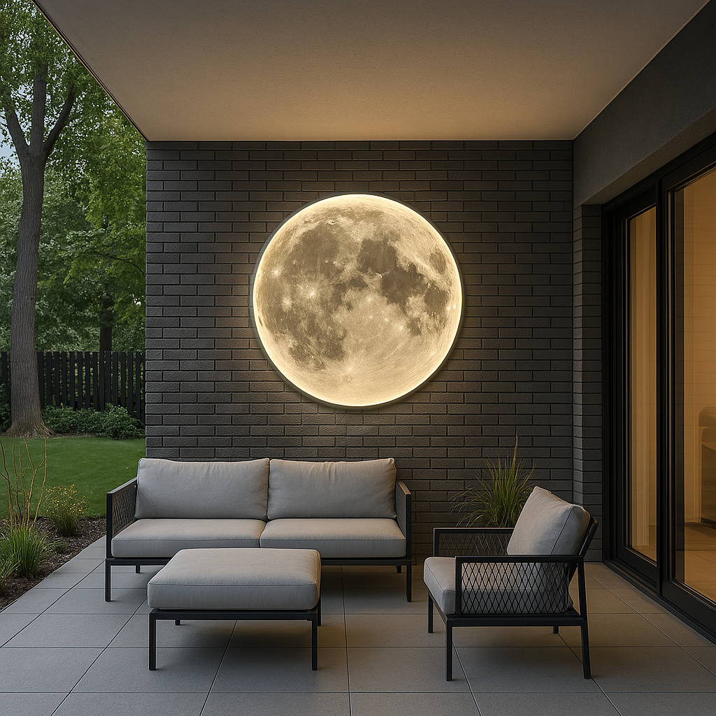 Lampa ścienna Moon