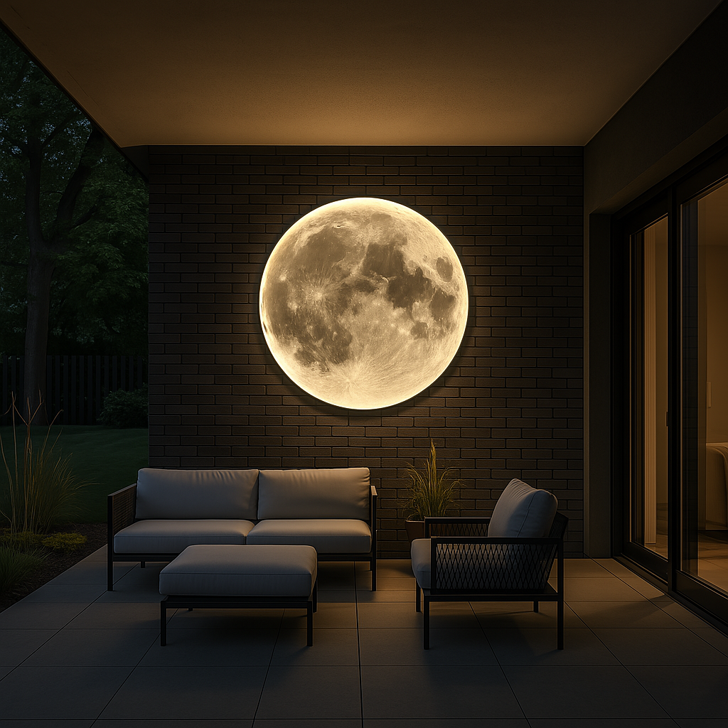 Lampa ścienna Moon