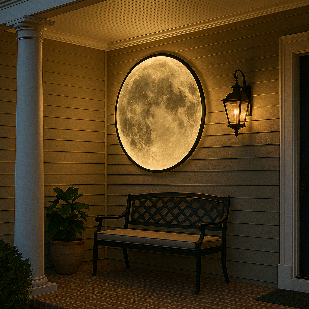 Lampa ścienna Moon