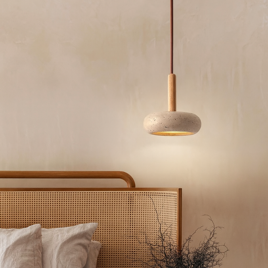 Lampa wisząca trawertyn