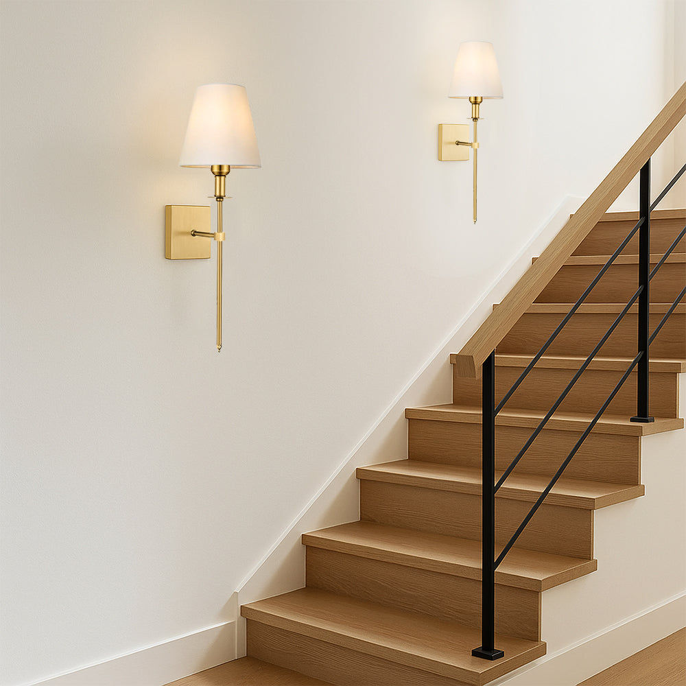 (2-pak) Przewodowa lampa ścienna