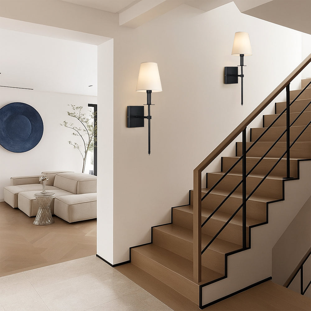 (2-pak) Przewodowa lampa ścienna