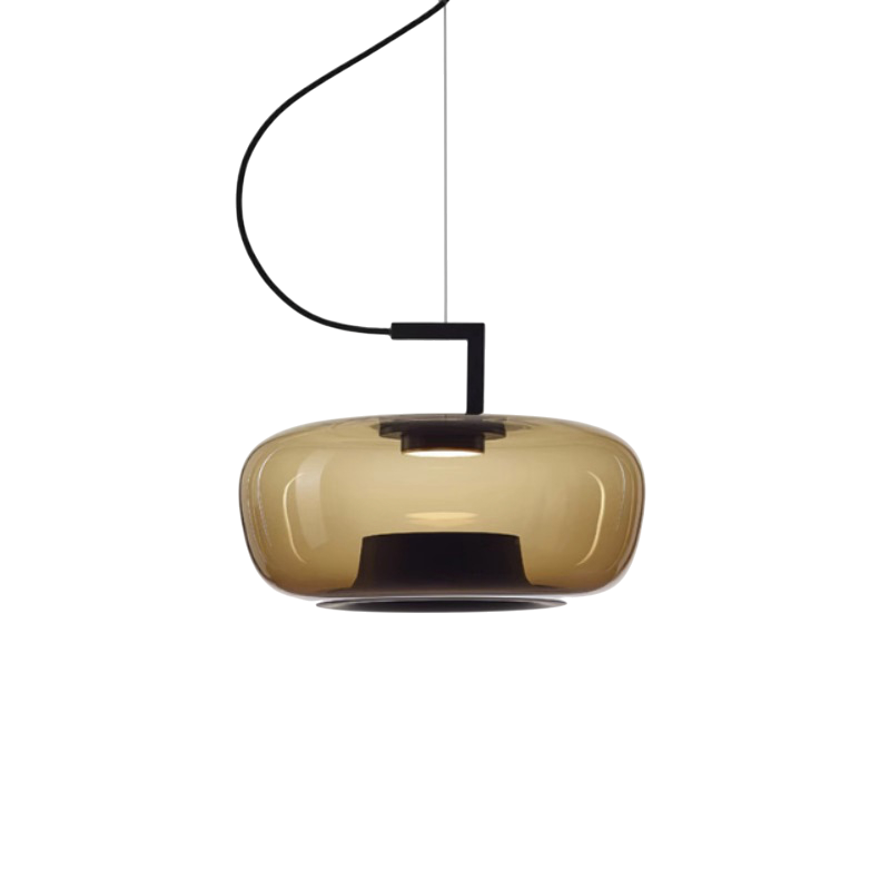 Szklana lampa wisząca Jaura